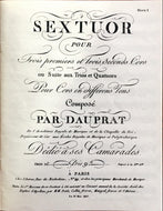 Dauprat, Louis-François (1781-1868): Sextet for Horns, op.10