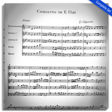 Load image into Gallery viewer, Quantz, J.J. : (1697-1773): Concerto in E♭ (Flat) Major