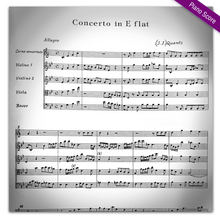 Load image into Gallery viewer, Quantz, J.J. : (1697-1773): Concerto in E♭ (Flat) Major
