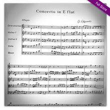 Load image into Gallery viewer, Quantz, J.J. : (1697-1773): Concerto in E♭ (Flat) Major