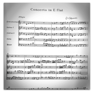 Quantz, J.J. : (1697-1773): Concerto in E♭ (Flat) Major