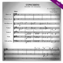 Load image into Gallery viewer, Mozart, W.A. (1756-1791): Concerto in E Major, K.494a