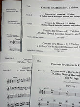 Load image into Gallery viewer, Telemann, G.P (1681-1767): Concerto in F for 2 Horns TWV 54:F1