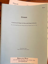 Load image into Gallery viewer, GRAUN: Concerto in D Major for Horn & String Orchestra