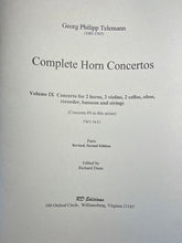 Load image into Gallery viewer, Telemann, G.P (1681-1767): Concerto in F for 2 Horns TWV 54:F1
