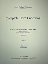 Load image into Gallery viewer, Telemann, G.P. (1681-1767): Concerto in E Flat for 2 Horns, TWV 54:Es1