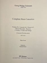Load image into Gallery viewer, Telemann, G.P (1681-1767): Concerto in F for 2 Horns TWV 54:F1