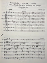 Load image into Gallery viewer, Telemann, G.P (1681-1767): Concerto in F for 2 Horns TWV 54:F1