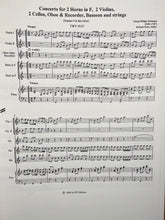 Load image into Gallery viewer, Telemann, G.P (1681-1767): Concerto in F for 2 Horns TWV 54:F1
