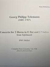 Load image into Gallery viewer, Telemann, G.P. (1681-1767): Concerto in E Flat for 2 Horns, TWV 54:Es1