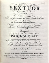 Load image into Gallery viewer, Dauprat, Louis-François (1781-1868): Sextet for Horns, op.10

