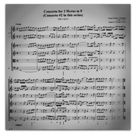 Telemann, G.P (1681-1767): Concerto for 2 Horns in F Major, TWV 52:F3