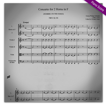 Load image into Gallery viewer, Telemann, G.P. (1681-1767):  Concerto for 2 Horns in F Major, TWV 52:F4
