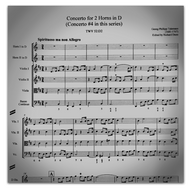 Telemann, G.P (1681-1767): Concerto for 2 Horns in D Major, TWV 52:D2