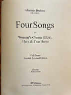 Brahms, J (1833-1897): Four Songs, op.17
