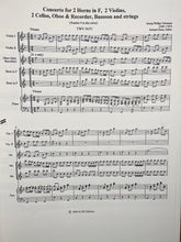 Load image into Gallery viewer, Telemann, G.P (1681-1767): Concerto in F for 2 Horns TWV 54:F1

