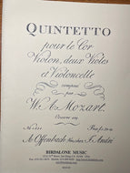 Mozart, W.A. (1756-1791): Horn Quintet, K.407 (arr.)